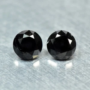 0.92Ct Mesmerizing 100% Natural JET BLACK DIAMOND - Very Clean Surface Clarity - Picture 1 of 1