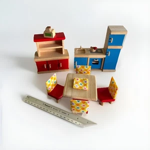 Holz Puppenhaus Möbel Küche Esszimmer Set passt Ryans Zimmer KidKraft Plan Spielzeug - Bild 1 von 8