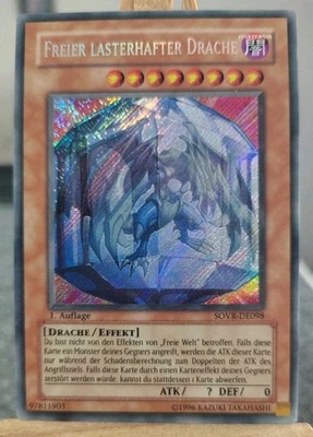 FREIER LASTERHAFTER DRACHE - SOVR-DE098 Secret Rare / 1. Auflage Near Mint  - Bild 1 von 4