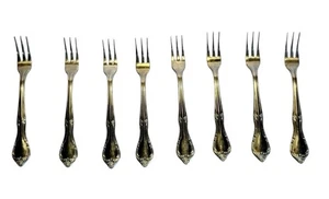 Ikea Stainless Steel Set Of 8 Appetizer Cocktail Mini Forks Made In Korea - Picture 1 of 10