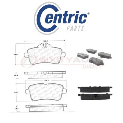 Centric Posi Quiet Metallic Brake Pads w Shims for 2017 Mercedes-Benz GLE43 bd Foto 1 de 4