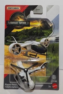Matchbox Jurassic World Rebirth  ~ RAPID RESCUE COPTER ~  Diecast 2024 NEW - Picture 1 of 8