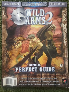 Wild Arms 2 PS1 Versus Official Perfect Guide Strategy w/Rare Poster - Picture 1 of 6