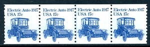 USA 1985 Transportation 17¢ Sc #1906 Coil Strip of 4 Plate #1 MNH L588 - Picture 1 of 6