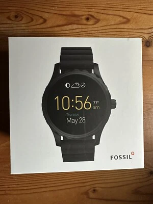Fossil Q Marshal 45mm schwarz Silikon Armband Smartwatch Multi LCD Touch OVP - Bild 1 von 3