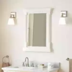Signature Hardware 24" Claudia Vanity Mirror - White SH6622429WH - Picture 1 of 8
