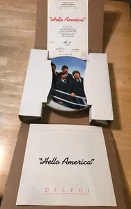Placa #2 de la colección The Beatles "HELLO AMERICA" con certificado de autenticidad 1991 Delphi Apple 5725F - Imagen 1 de 14