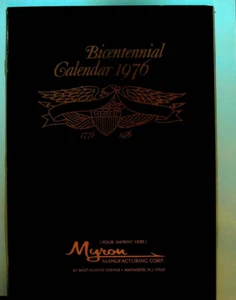 Bicentennial Calendar 1976 Myron Manufacturing Maywood NJ Revolutionary War - Picture 1 of 4