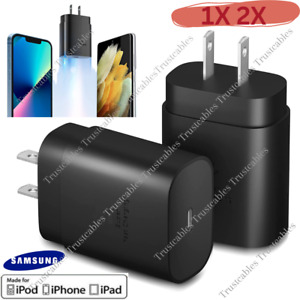 USB C Fast Charger Block 25W Type C Charging Cube Brick For Samsung iPhone iPad