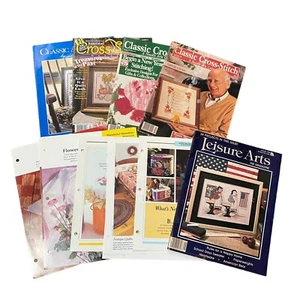 Lote de 12 revistas de ganchillo de colección con patrones, 7 folletos con ideas - Imagen 1 de 4
