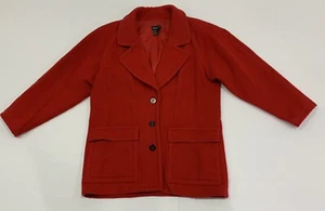 Ladies size M red EPISODE Mohair / Wool Jacket Over Coat Buttons VGC - Picture 1 of 8
