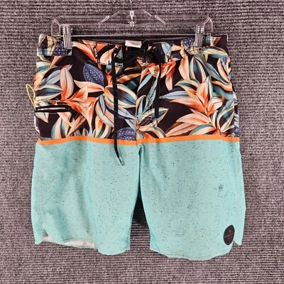 Mens Rip Curl Mirage Swimming Board Shorts Size 33 Floral Tropical Hawaiian - Image 1 of 4