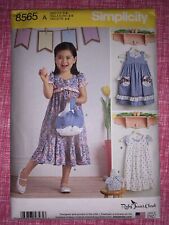 8565 Simplicity Pattern Child's Dresses & Purse By Ruby Jean's Size 3-8 Uncut A
