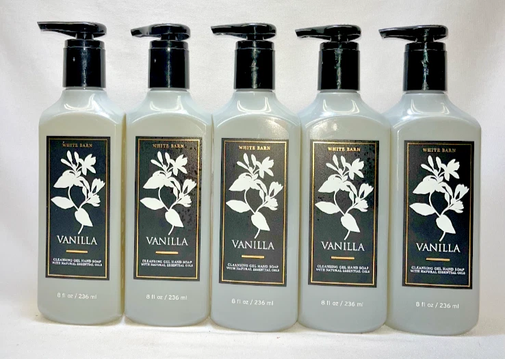 5 Vanilla Bath & Body Works Cleansing Gel Hand Soap 8 oz - Image 1 of 1