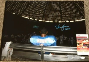 HOUSTON OILERS WARREN MOON AUTOGRAPHED SIGNED INSCRIBED 16x20 PHOTO JSA COA    - Picture 1 of 1