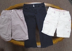 Lot of 3 Girl's Shorts and Pants Size 14 - Picture 1 of 15