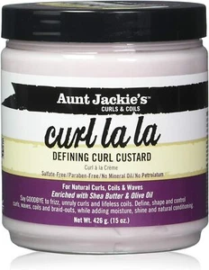 Aunt Jackie’s Curl La La Defining Curl Custard Sulfate & Paraben Free 426g - Picture 1 of 4