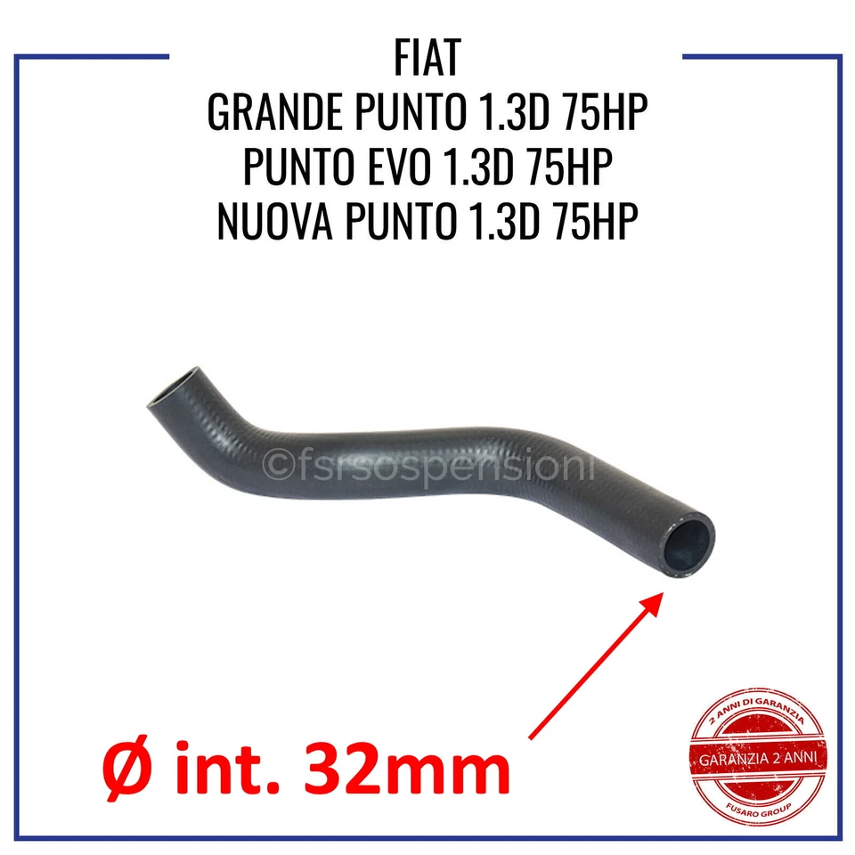 TUBO MANICOTTO INTERCOOLER PER FIAT PUNTO EVO 1.3 D MULTIJET 55703078 WIELEN