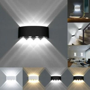 LED Wall Light Up Down Indoor Outdoor Room Sconce Lamp Modern Lighting Fixtures - Picture 1 of 34