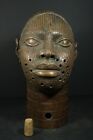 African BENIN Bronze IFE, ONI Royal King Head - Nigeria, AFRICAN TRIBAL ART