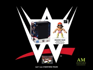 Wrestling - Wwe - Azione Vinili - Macho Man Figura Con Raw Anello Parte - Nuovo - Foto 1 di 4