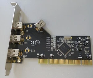 NEC FG-FAN874 4 Port PCI Firewire Card 3x extern 1x intern PCI-Schnittstellenkar - Bild 1 von 3