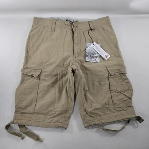 NWT Wearfirst Cargo Shorts Tan Chino Casual Hiking Mens Size 36 - Picture 1 of 7