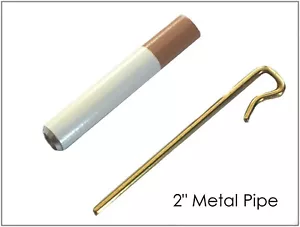 2.25" Metal One Hitter Pipe-Cigarette Style - Picture 1 of 4