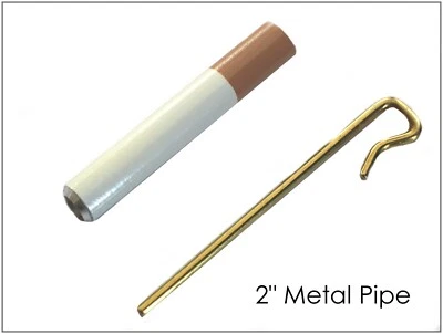 2.25" Metal One Hitter Pipe-Cigarette Style - Image 1 of 4