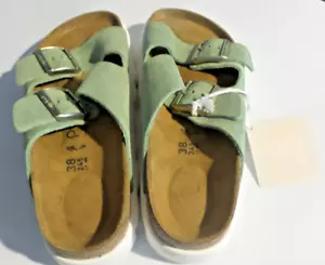 Birkenstock Papillio By Birkenstock Arizona Platform Slide Sandal Green Women 38 - Picture 1 of 2