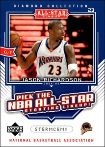 2004 Upper Deck Diamond Collection All-Star Lineup #AS18 Jason Richardson - Picture 1 of 2