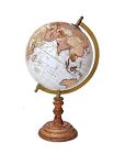 Educational Political Laminated Rotating World Globe with Metal Arc and Base Dia