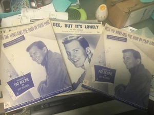 Partituras PAT BOONE Gee, But It's Lonely Phil Everly 1958 (2) With the Wind & - Imagen 1 de 10