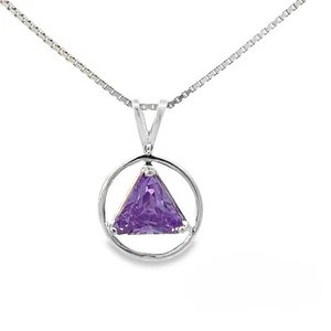 AA Re-Birthstone Pendant Sterling Silver CZ Stone #564 Chain Sold Separately - Picture 1 of 23