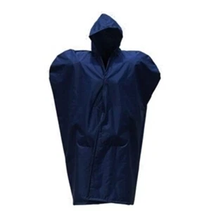 NEW HEAVY DUTY NYLON FOOTBALL Sideline Waterproof Team Rain Cape Poncho Black XL - Picture 1 of 6