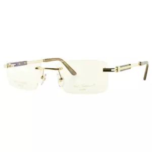 ¡¡NUEVO!! Marco para hombre PAUL VOSHERONT PV370 C1 23 KGP hecho a mano rectángulo dorado sin montura - Imagen 1 de 7