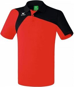 erima Kinder Polo Club 1900 2.0 Polo, Trainnigs Shirt, rot/schwarz, 140