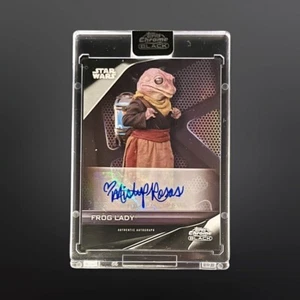 2022 Topps Chrome Black Star Wars #AB-MR Misty Rosas Auto as Frog Lady Encased - Picture 1 of 2