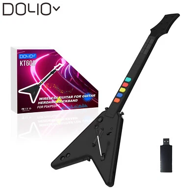 DOYO kabellose Musikspiel Gitarren Controller für PS4/PS3/PC Guitar Hero Spiele - Bild 1 von 4