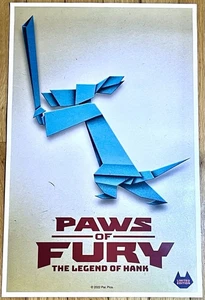 PAWS OF FURY THE LEGEND OF HANK Promo Cinemark 2022 Movie Premiere Ltd Ed Poster - Bild 1 von 3