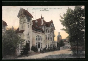 Ansichtskarte Tecklenburg, Luftkurhotel Burggraf, Inh. Oscar Engels - Picture 1 of 2
