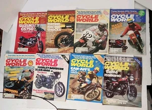 Cycle World Magazine Lot of 8 Magazines 1977 - Picture 1 of 1