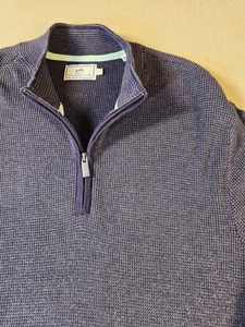 Southern Tide Skipjack Quarter-Zip Herren XL Blau Pullover Sweater - Bild 1 von 8