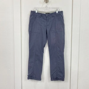 Prana Women's Pants Size 10 Gray Straight Leg Casual Mid Rise - Picture 1 of 7