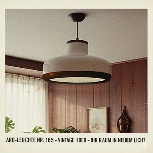 Aro-Leuchte Nr.165 Vintage 70er Deckenlampe Mid-Century Neuwertig OriginalDE - Bild 1 von 7