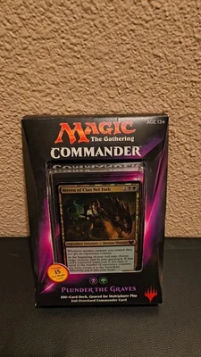 Magic: the Gathering Commander Plunder the Graves 100 Card Deck w/Oversized Card - Image 1 of 4
