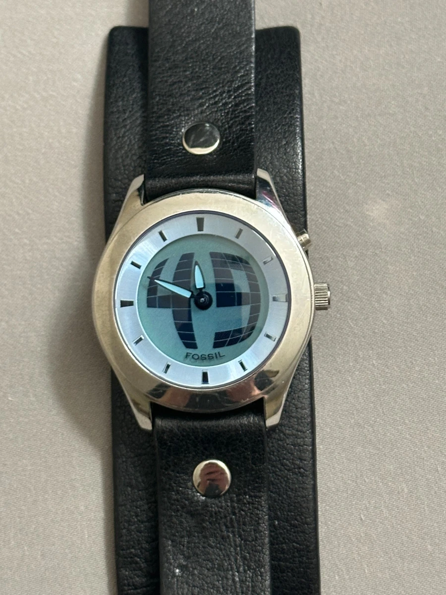 Fossil Big Tic Stainless Steel Band Analog & Digital Wristwatches