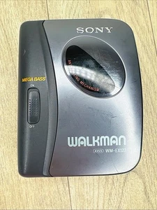Sony Walkman WM EX122 Mega Bass Tape Cassette Player & Belt Clip - Ships FREE! - Picture 1 of 9