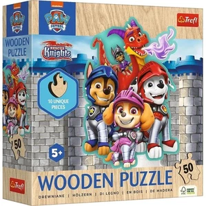Trefl Jigsaw Wooden Puzzle 50 Pieces Adventures with PAW Patrol - Picture 1 of 2