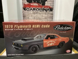 ACME 1/18 1970 PLYMOUTH HEMI CUDA PORKSHOP’S ALGO PESCADO 1 DE 450 - Imagen 1 de 7